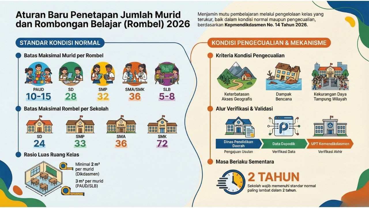Penetapan Jumlah Murid dan Rombongan Belajar di Satuan Pendidikan