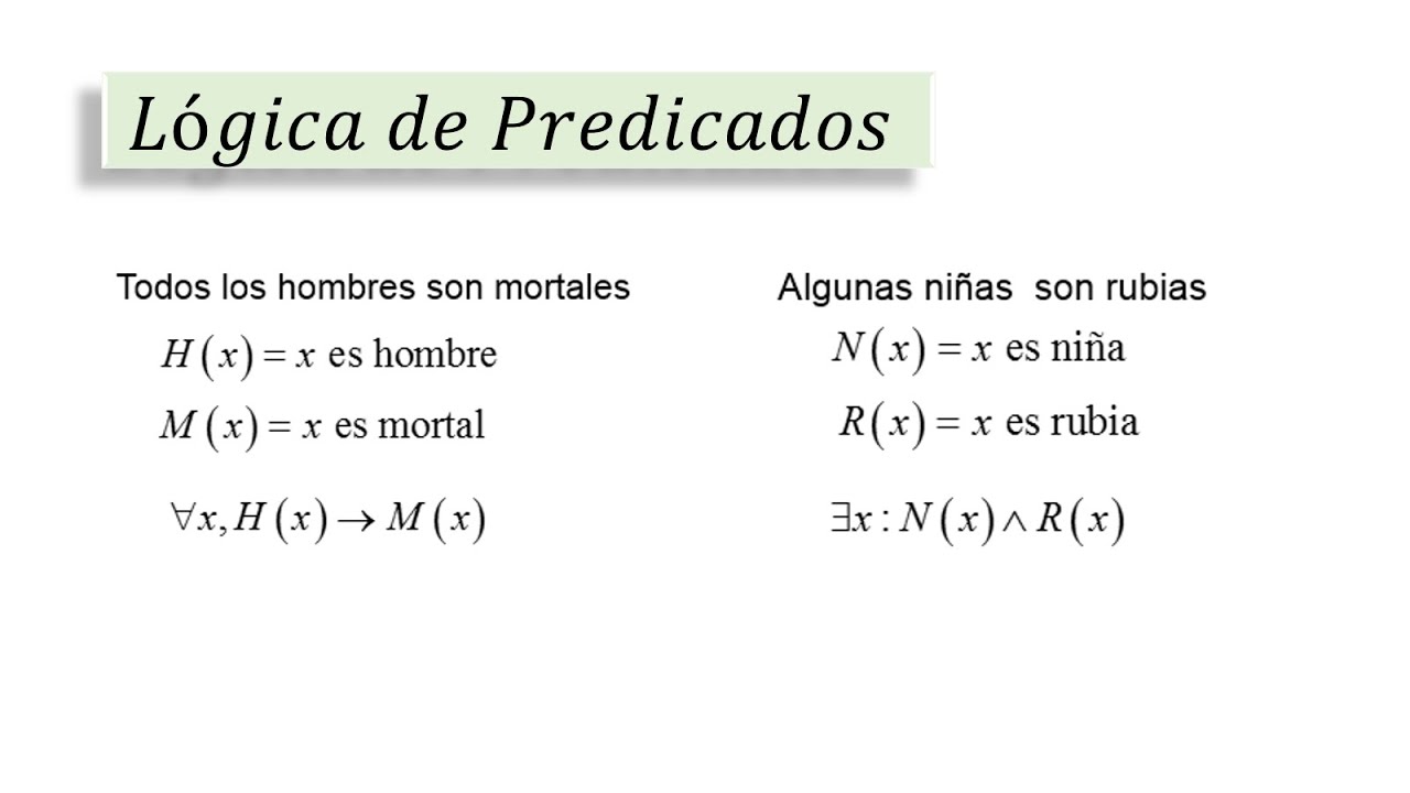 Logica de predicados cuantificadores ejercicios resueltos