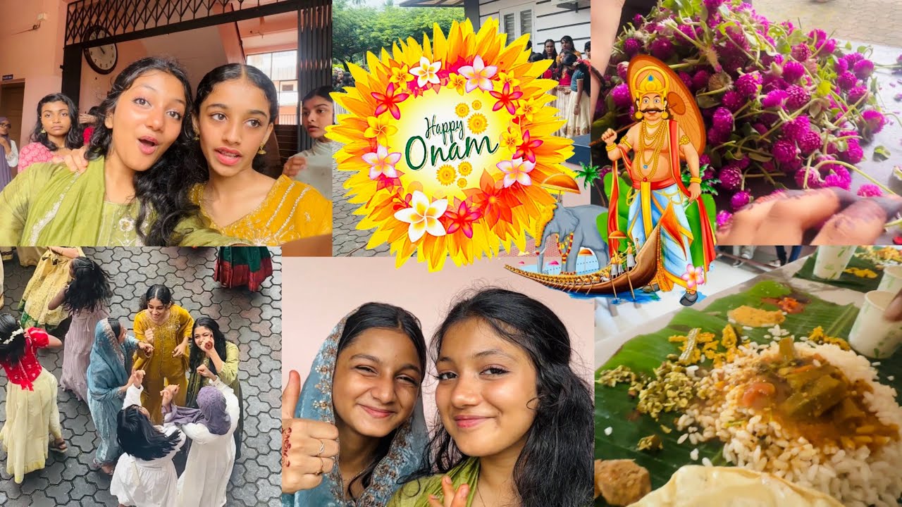 School ONAM agosham🤩🥳 | Onam polichu🤩🤩 Minsha school paripadi🤣🔥