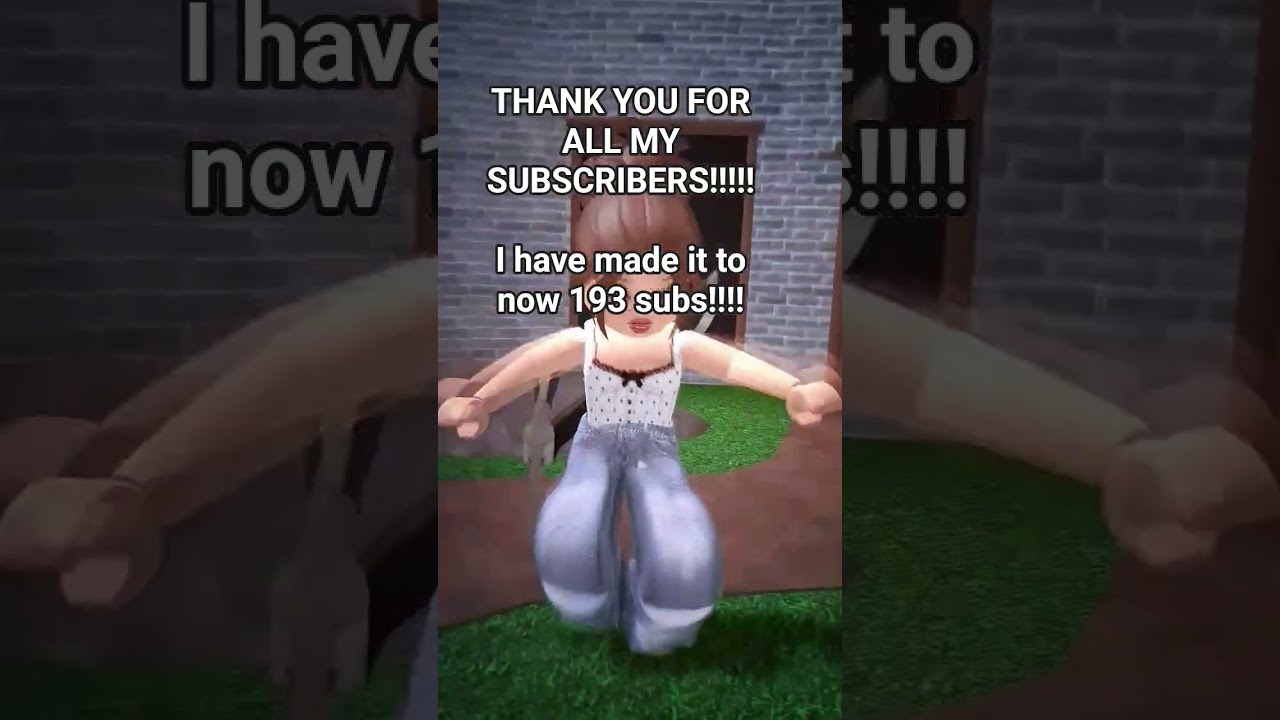 thank you all for subscribing to my channel! I hope to make more videos for you to wacth!