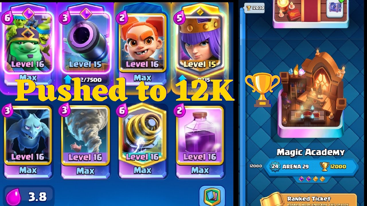 Best Goblin Giant deck for Trophy push to 12K. #clashroyale #gameplay 