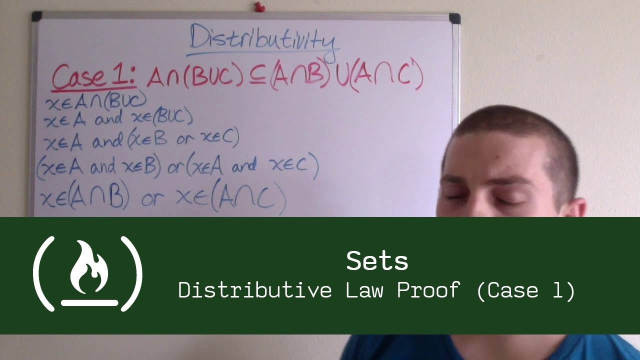 Maths for Programmers: Sets (Distributive Law Proof (Case 1))