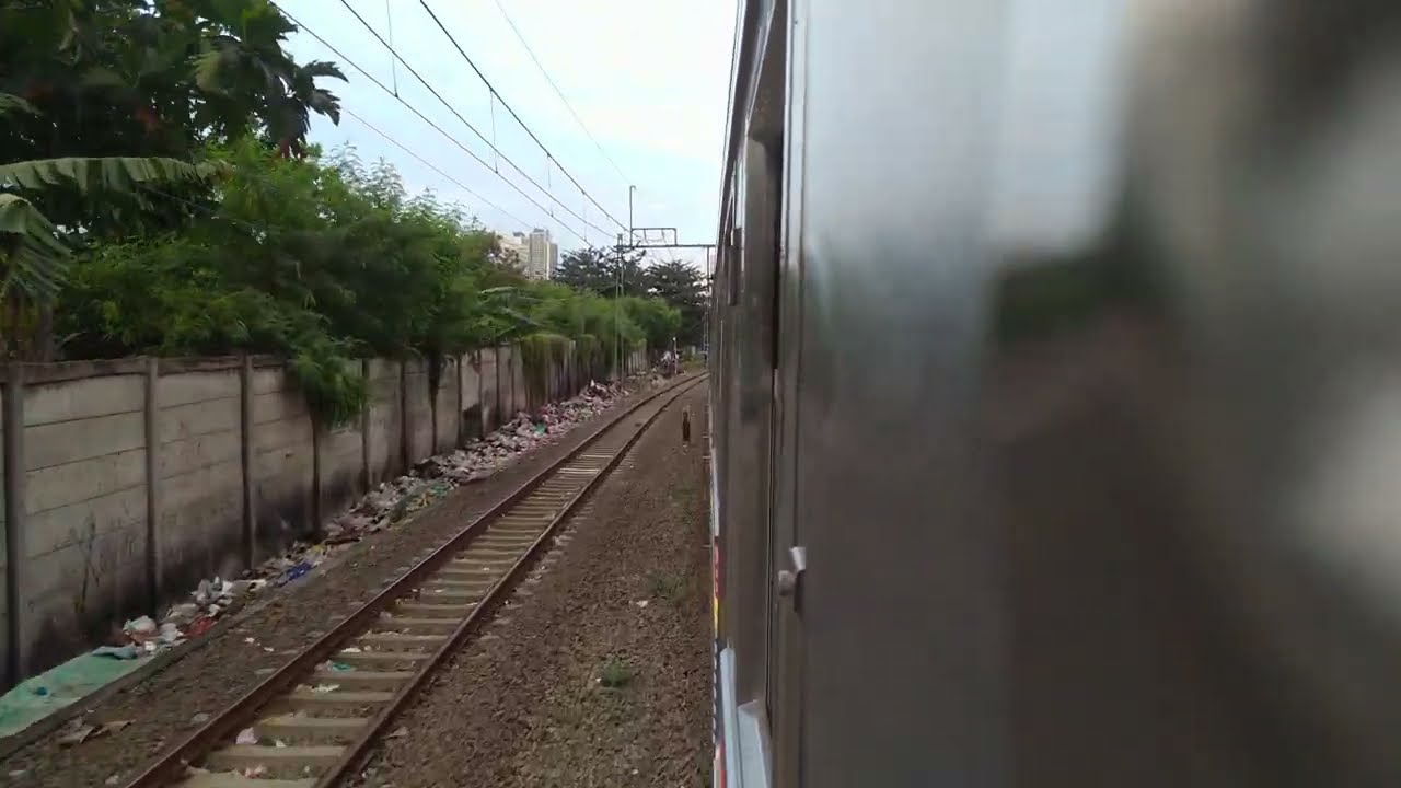 KRL Commuter Line 東急8500系8618F「JALITA Reborn」窓展望 [Ride] Kampung Bandan→Ancol