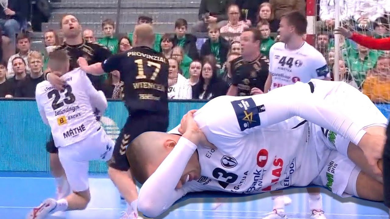 Dominik Mathe the Moment of ACL Injury | Elverum Handball vs THW Kiel