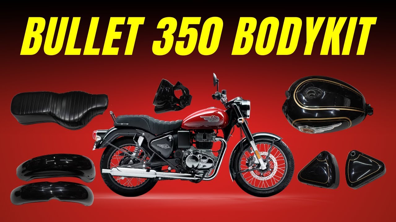 Bullet Standard 350 Body Kit 🤩🔥 Custom Body Kit 😍 #royalenfield #bullet350 #sansclassicparts