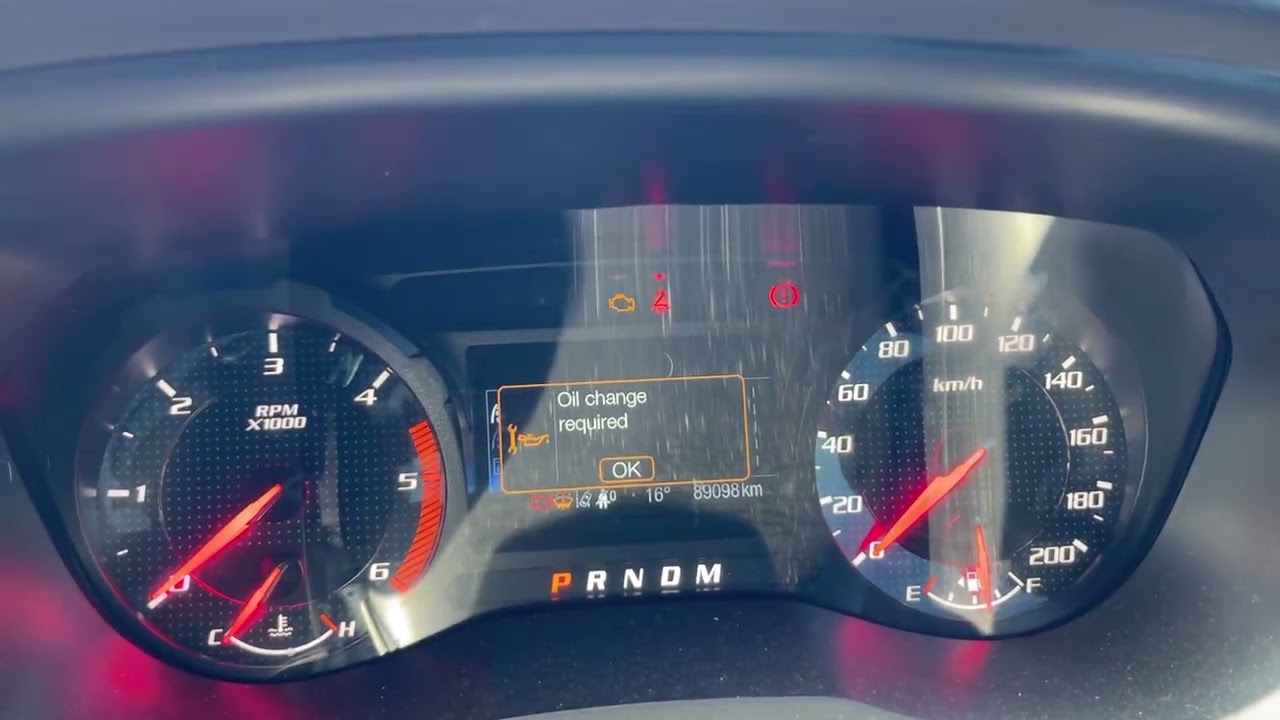Resetting the service light on a Ford Ranger Raptor