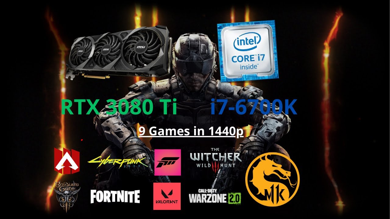 RTX 3080 Ti + i7-6700K Tested in 9 games at 1440p (2023) PL/EN