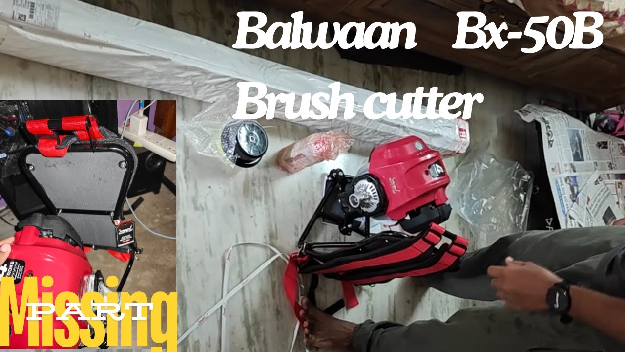 Balwaan Bx 50B Brush cutter 50cc Backpack Design delivery video @balwaan-krishi (missing part)