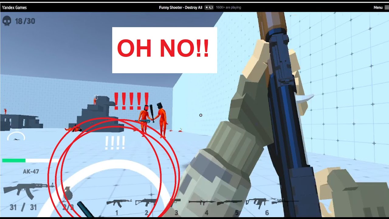 [1sTick] II FUNNY SHOOTER GAMEPLAY (4 Rounds) II (w/ voice)