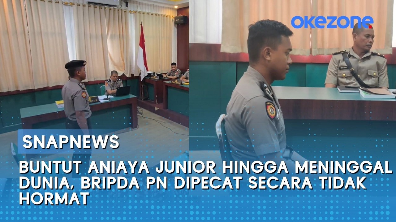 Buntut Aniaya Junior Hingga Meninggal Dunia, Bripda PN Dipecat Secara Tidak Hormat
