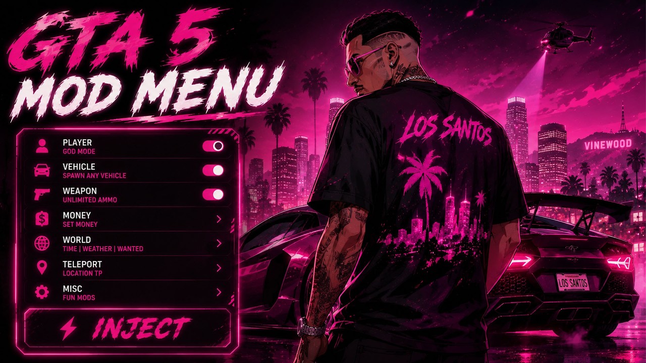 [NEW] GTA 5 Mod Menu PC 2026 / Free Kiddions Cheat, Money Hack & Online Mods (WORK)