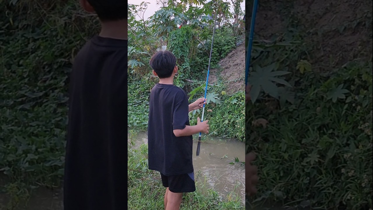 bocil Ahdan mancing dapat ikan lundu
