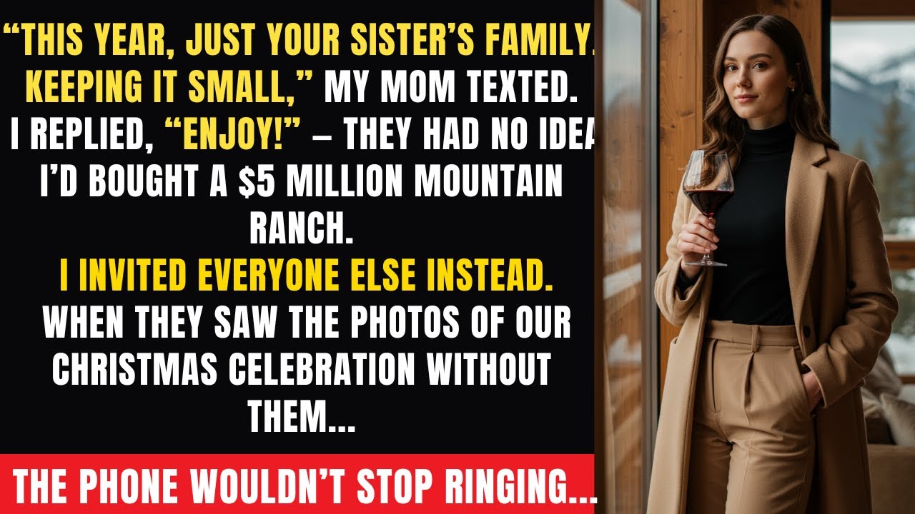 My Parents and Sister Excluded Me for Christmas — So I Invited Everyone to My $5M Ranch