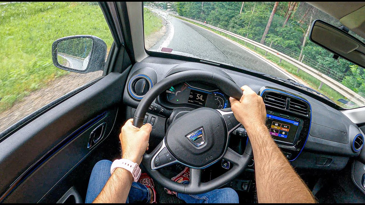 2021 Dacia Spring [Electric 44 HP] |0-100| POV Test Drive #832 Joe Black