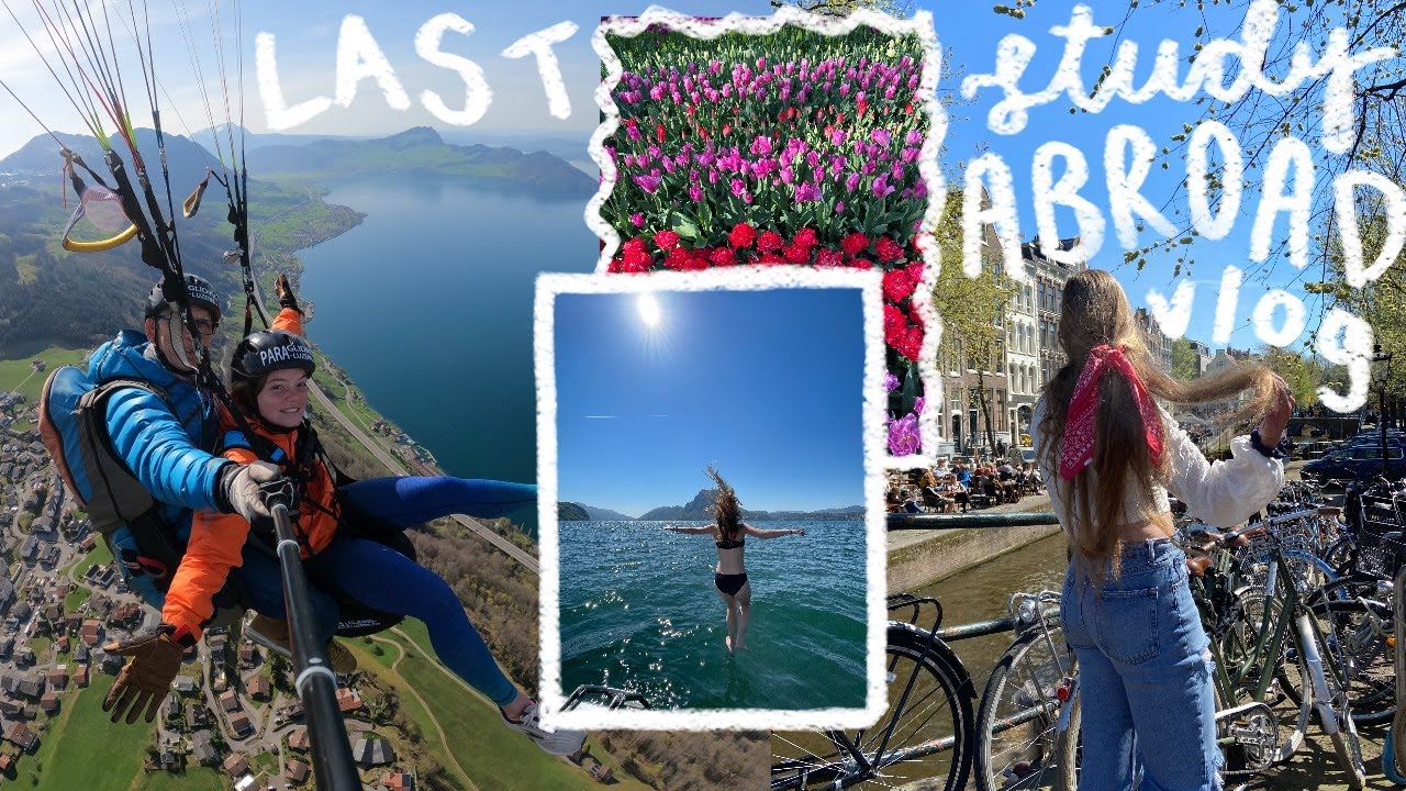 final study abroad vlog: PARAGLIDING!! weekend in amsterdam & boat day || ep. 14