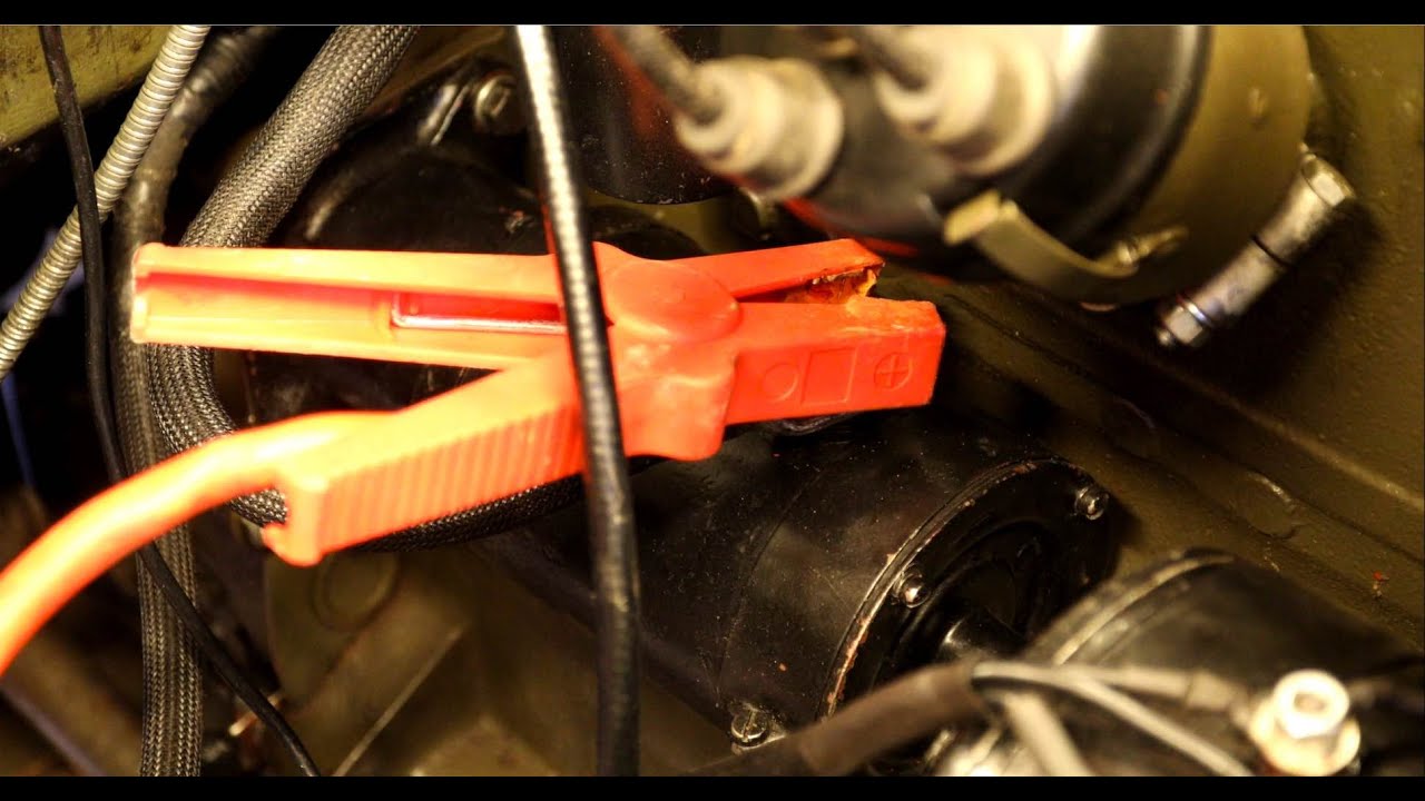 How to start Willys Jeep MB 6 volt engine with 12 volt