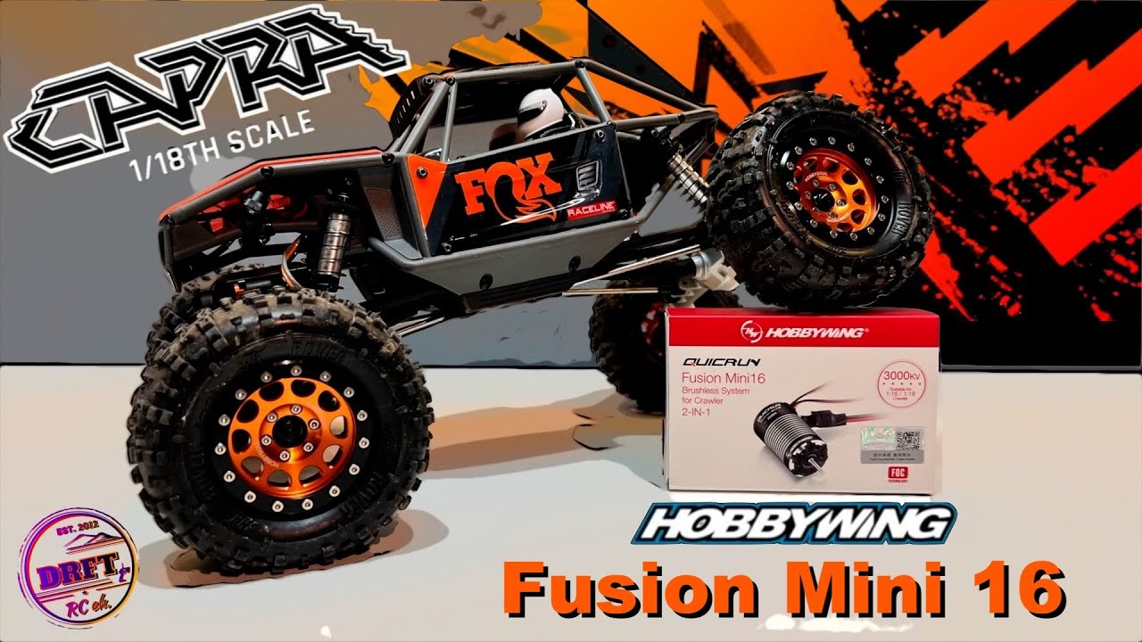 Hobbywing Fusion Mini , Unboxing and install in my Axial UTB18 Capra