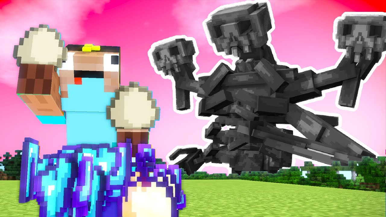 Nos ENFRENTAMOS a WITHER STORM solo con HUEVOS💀