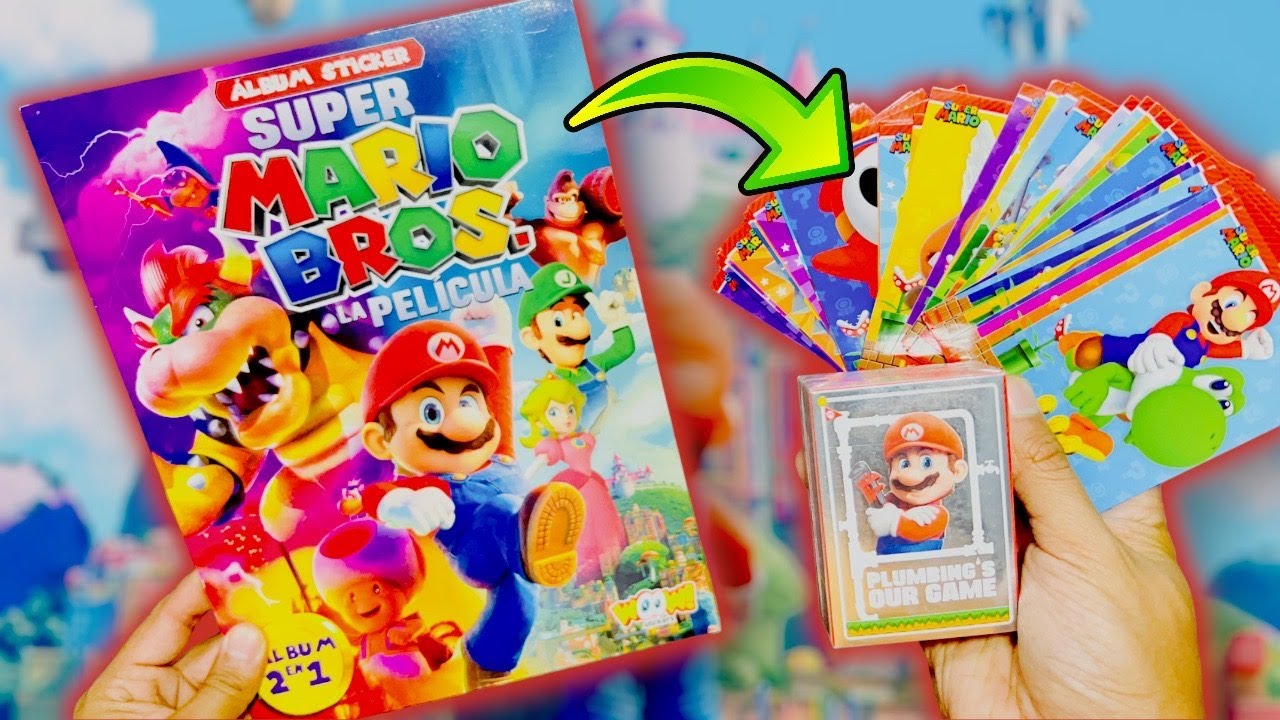 COMPLETANDO ALBUM 🍄 SUPER MARIO BROS LA PELÍCULA 🍄