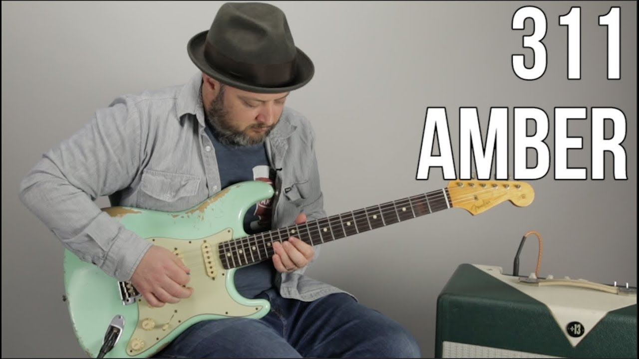 Урок игры на гитаре 311 «Amber» (с гитарным соло)
