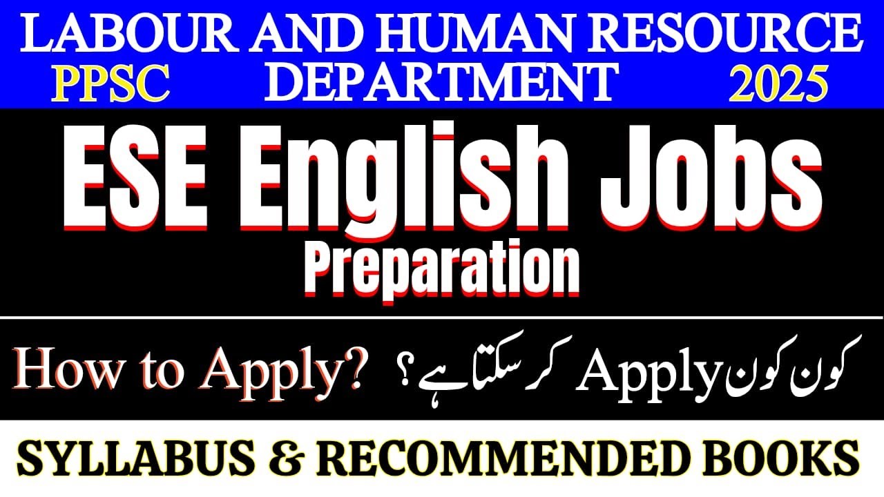 ESE English Jobs 2025 | PPSC Advertisement No. 43 | Full Preparation Guide & Syllabus Breakdown