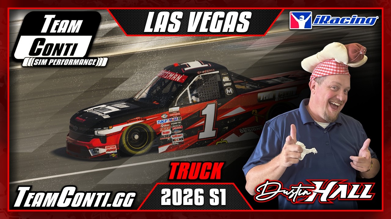 Team Conti Sim Performance | Руководство по трассе iRacing | Гонки NASCAR Truck в Лас-Вегасе