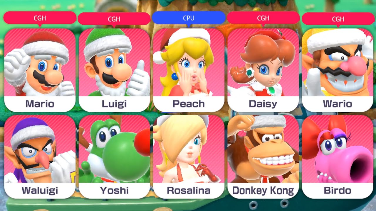 Mario Party Superstars - Christmas Special - All Characters