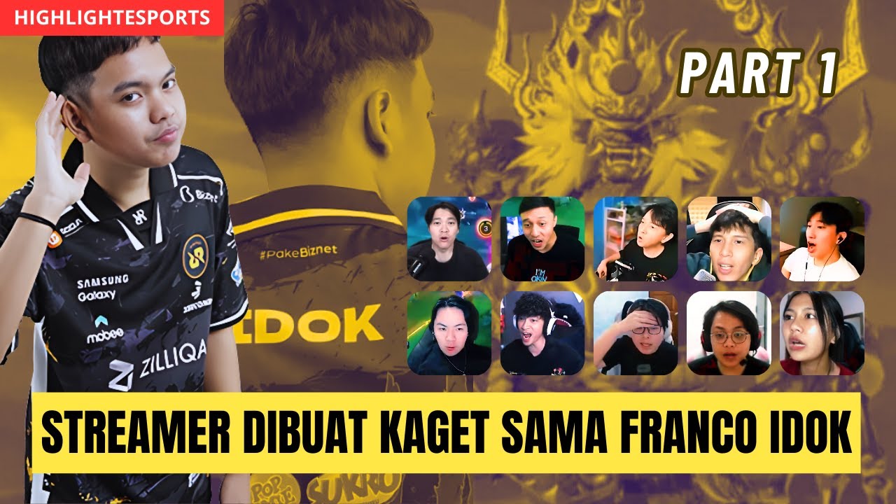 REAKSI STREAMER LIHAT FRANCO IDOK, STREAMER LUAR SAMPAI GA PERCAYA