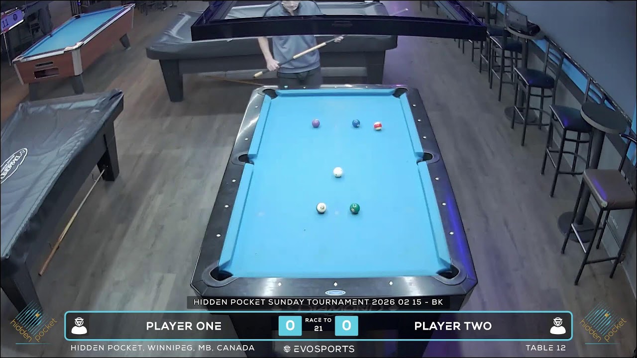 PLAYER ONE vs PLAYER TWO - HIDDEN POCKET - TABLE 12 | EvoSports