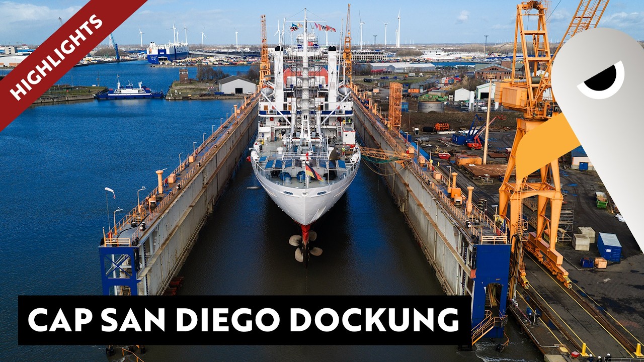 Cap San Diego auf dem Trockenen 🛳️ Spektakuläre Eindock-Highlights