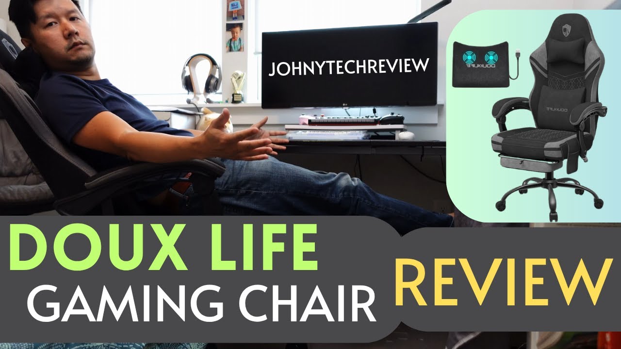 Douxlife Ultimate Fabric Gaming Chair Review &ndash; Massage, Footrest & Ergonomic Comfort for Work & Play