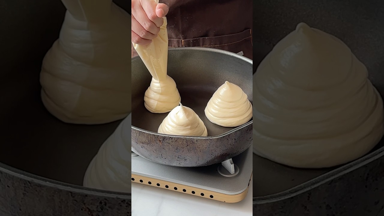 Souffle Pancake (second take) 👆🏻full recipe #souffle #soufflepancake