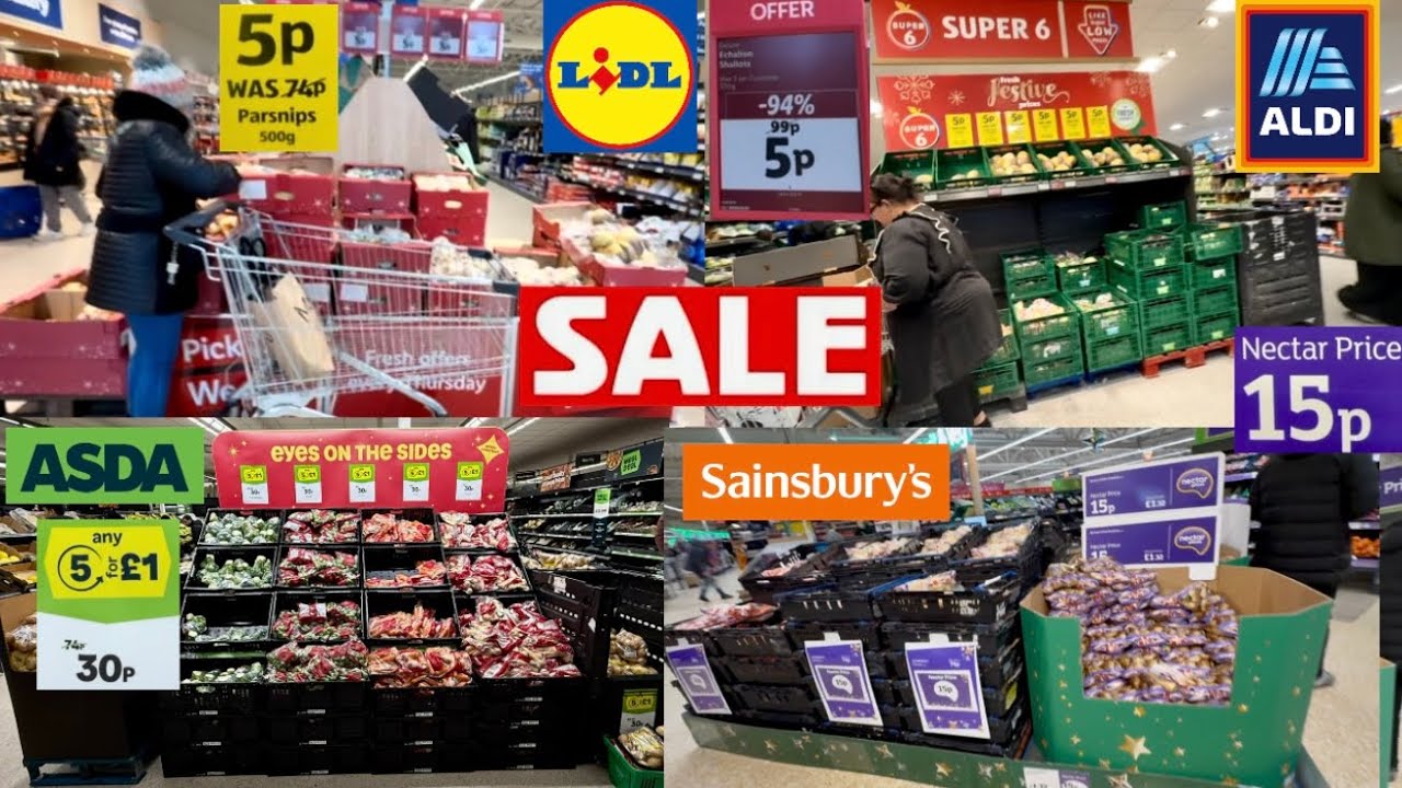 Lidl, Aldi, Sainsbury’s, Asda Vegetable Sale 2025 . Full Walking Tour . Amazing Price . 