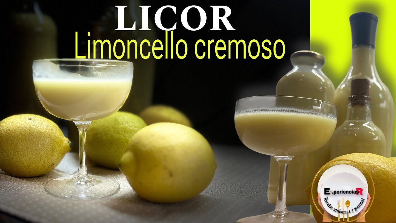 LIMONCELLO CREMOSO🍋🥃 - Licor Cremoso de LIMON: Hecho en Casa