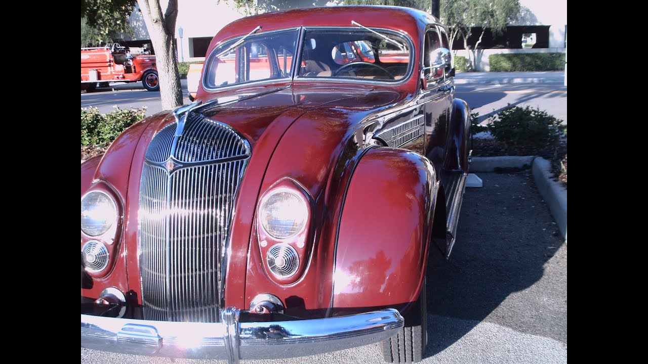 1936 Chrysler Airflow Four Door Sedan Maroon LakeMirror101913