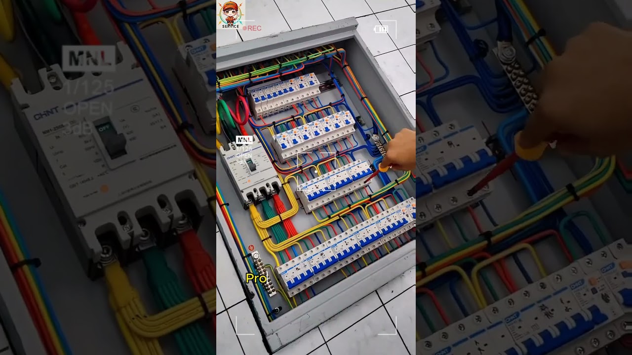 Connect the distribution cabinet.#shorts #electrical