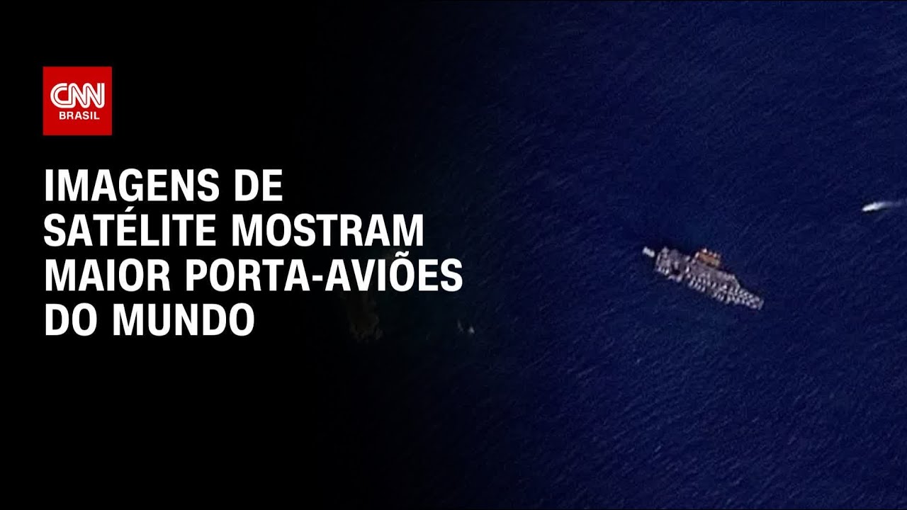 Imagens de satélite mostram 2º porta-aviões que irá para o Oriente Médio | CNN 360°
