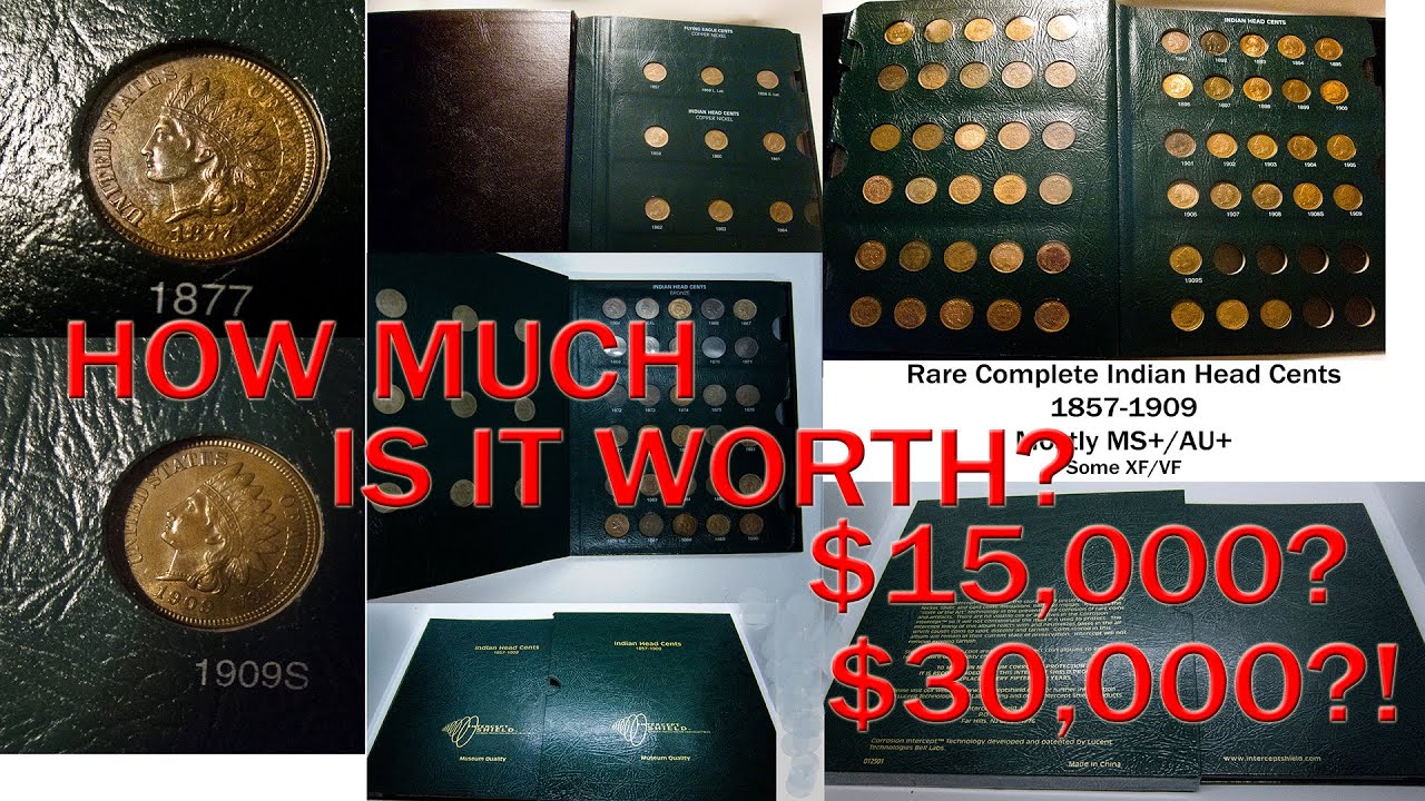 RARE COMPLETE INDIAN HEAD CENT / FLYING EAGLE PENNY Set - HOW MUCH IS IT WORTH?!