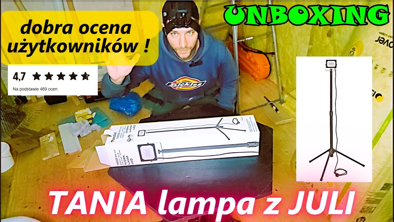 TANIA lampa robocza z JULI - prawie 5 gwiazdek wg oceny użytkowników ! warta polecenia ! UNBOXING !