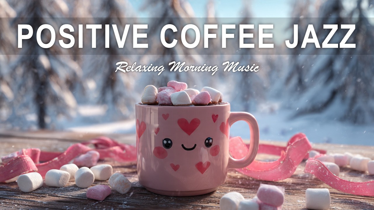 Positive Coffee Jazz ☕ Warm Jazz & Cozy Café Ambience for Relax & Focus