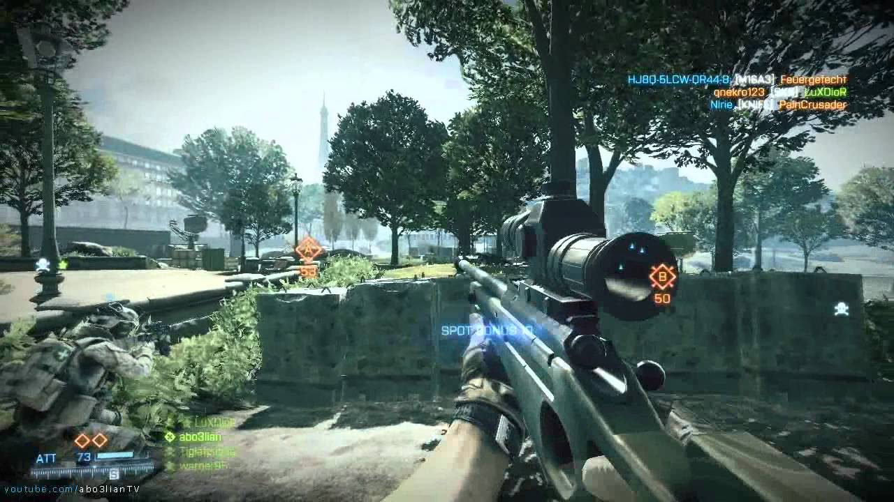 BF3 - Sniper Gameplay Opration Metro باتل فيلد 3 - سنايبر مظلوم