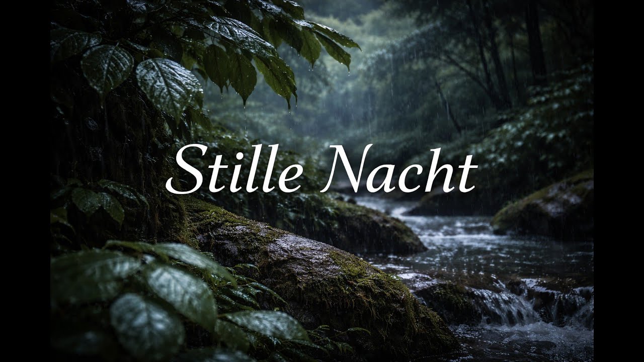 Stille Nacht – Regen im Wald