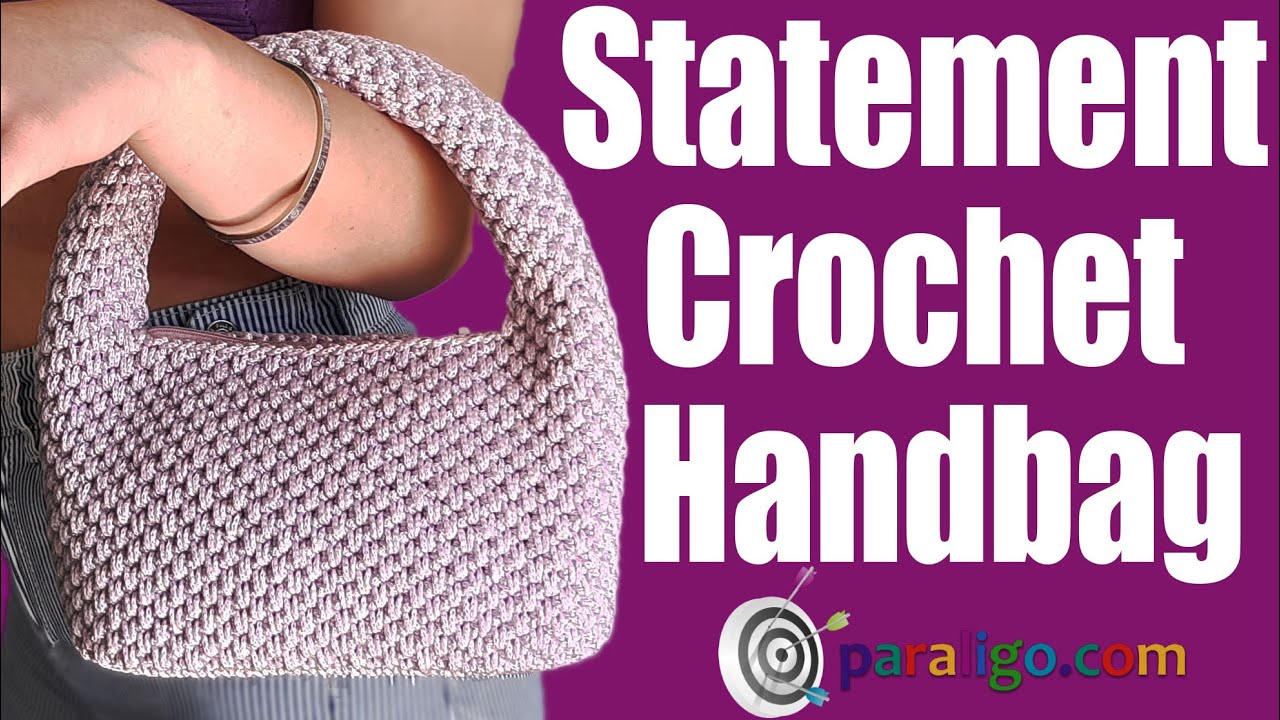 Statement crochet handbag