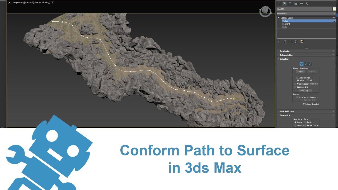 Conform Path to Surface in 3ds Max