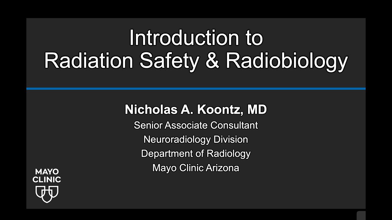 Introduction to Radiation Safety and Radiobiology
