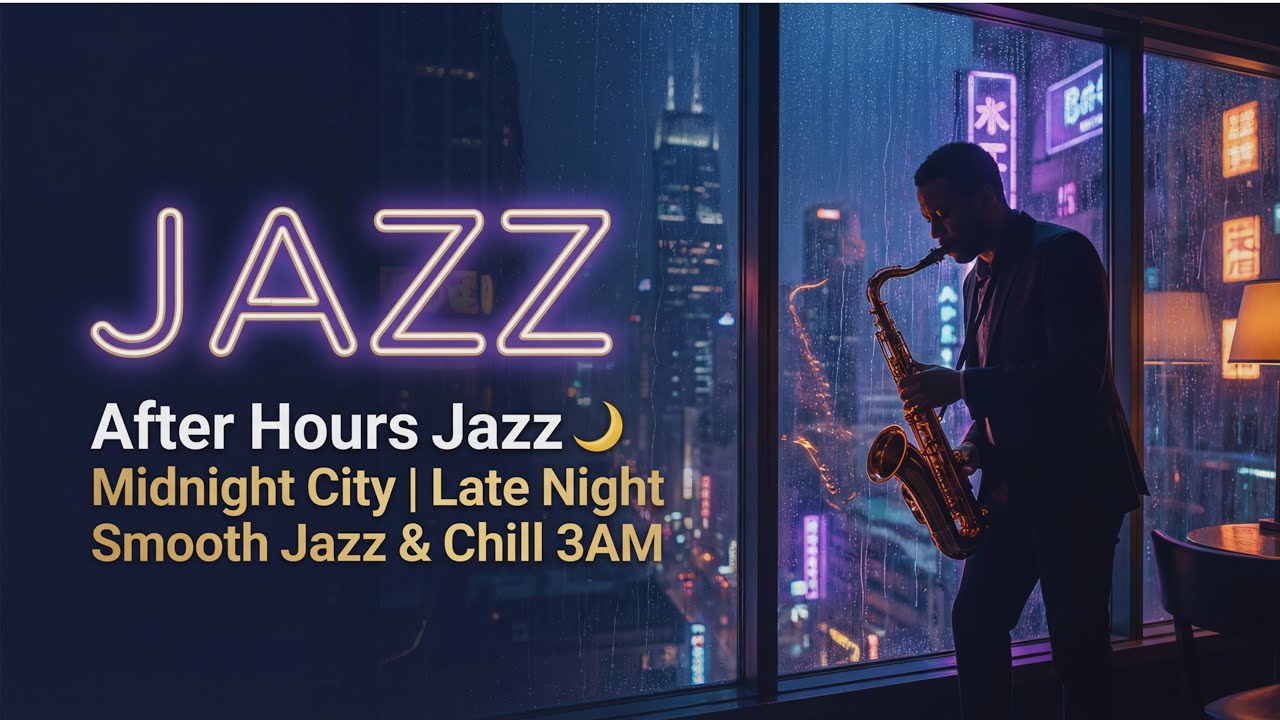 🎷After Hours Jazz | 今日もお疲れさまでした。Smooth Jazz for Work, Night & Relax | 3 Hours Sax & Piano