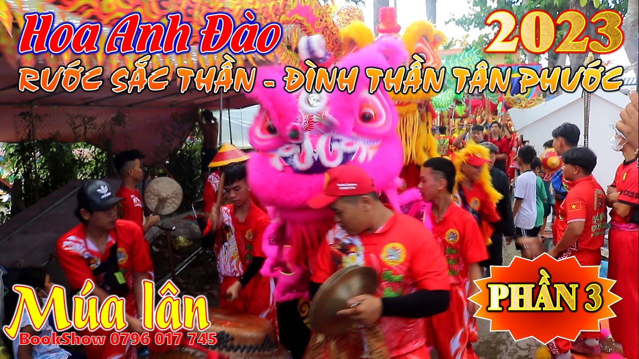 [PHẦN 3] LSR Hoa Anh Đào và các đoàn lân rước Sắc Thần Đình thần Tân Phước - Lai Vung 5/2023
