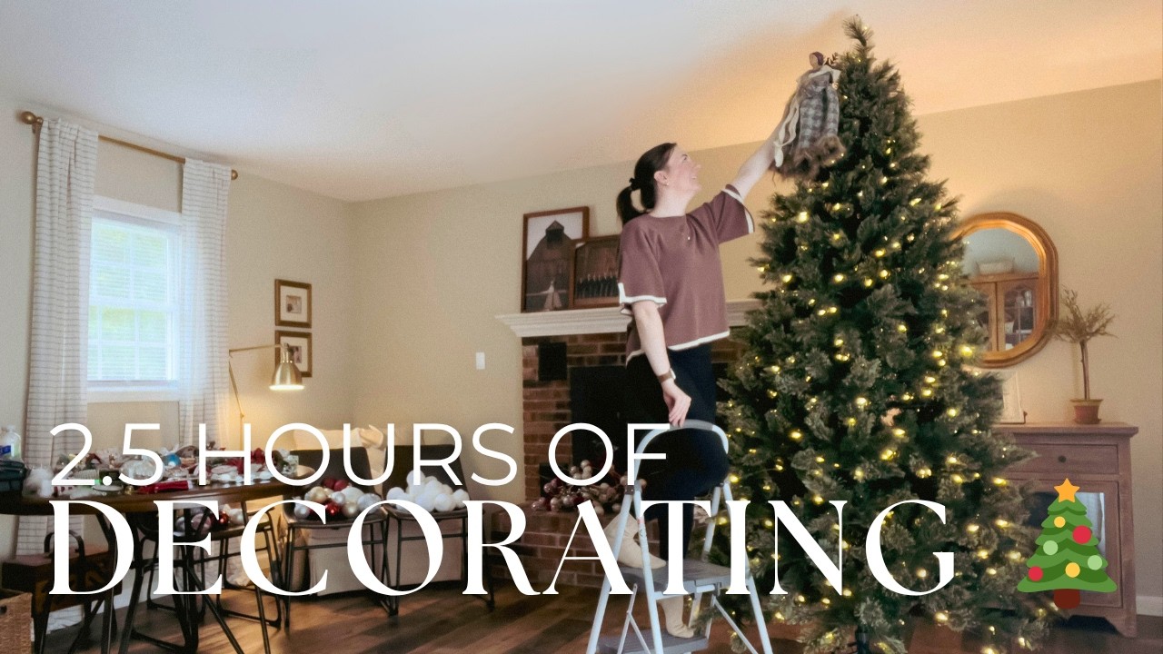 2.5 Hours of Cozy Christmas Decorating 🎄 Peaceful Holiday Home Ambience (No Talking)