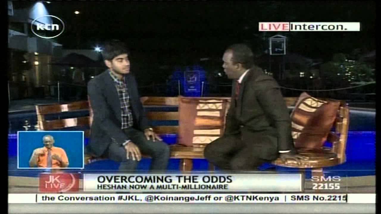 Jeff Koinange Live: Overcoming The Odds with millionare  Hesha De Silva Part 1