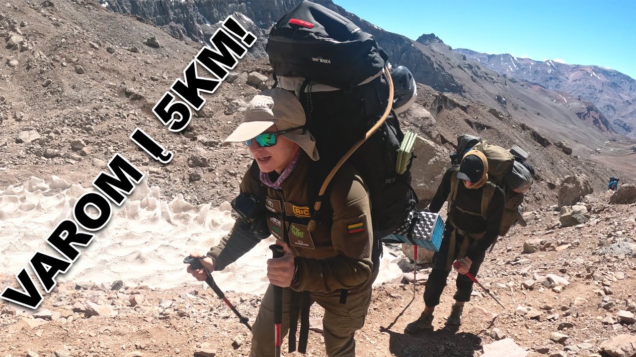 35kg kuprinė ir nelengvas kelias į 5000m aukštį